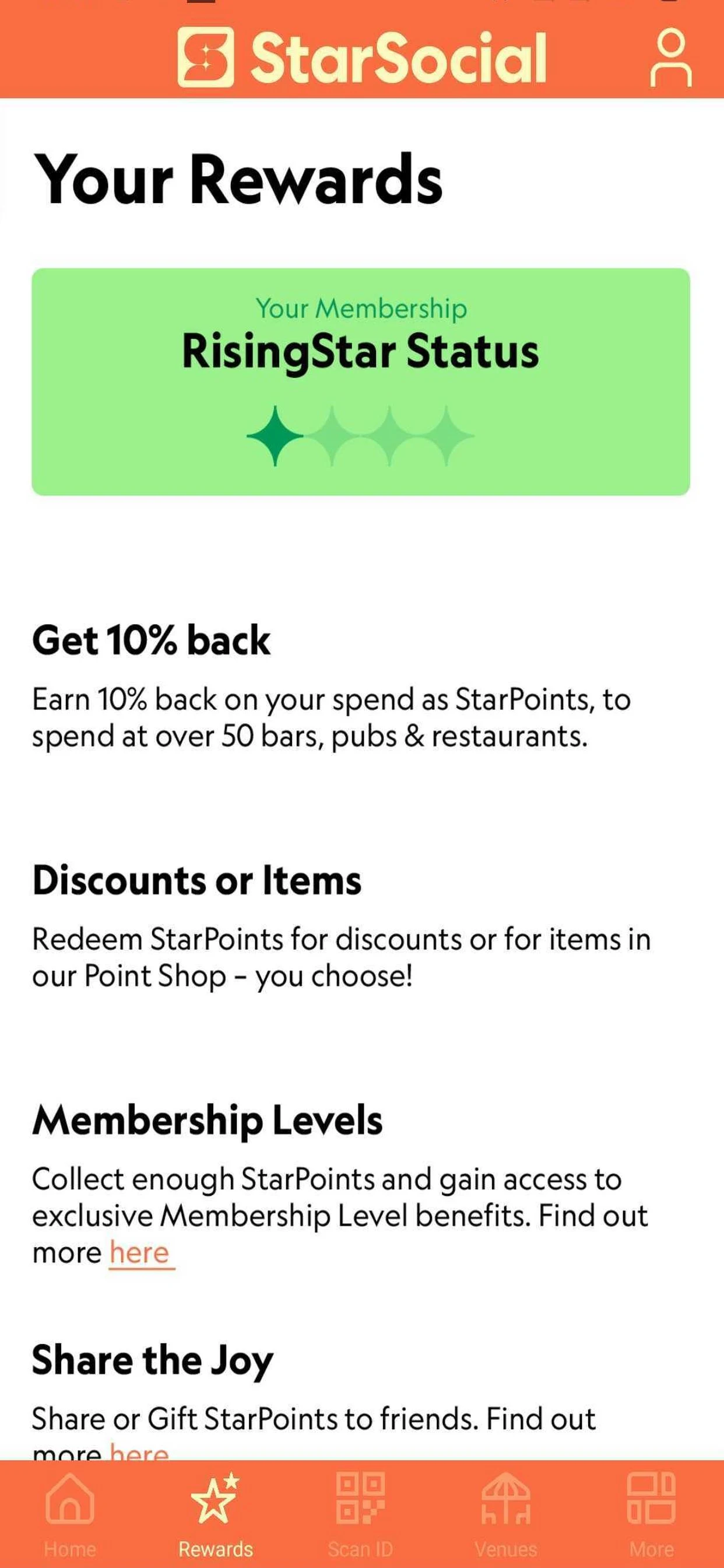StarSocial Rewards screenshot